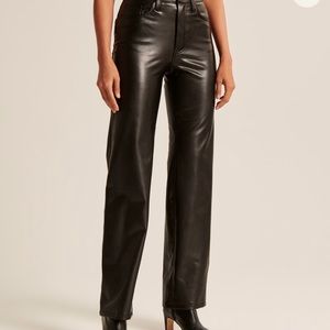 Abercrombie Vegan Leather 90s Relaxed Pants
